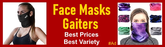 Running face masks & gaiters